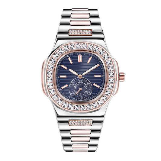 Men's Luxury Diamond-Accent Alloy Watch