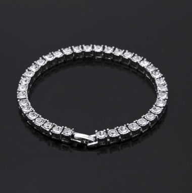 Men's Gold Tone Iced Hip Hop Bracelet