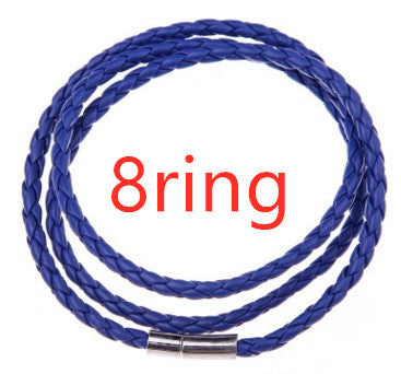 Personalized Braided Leather Name Bracelet for Men