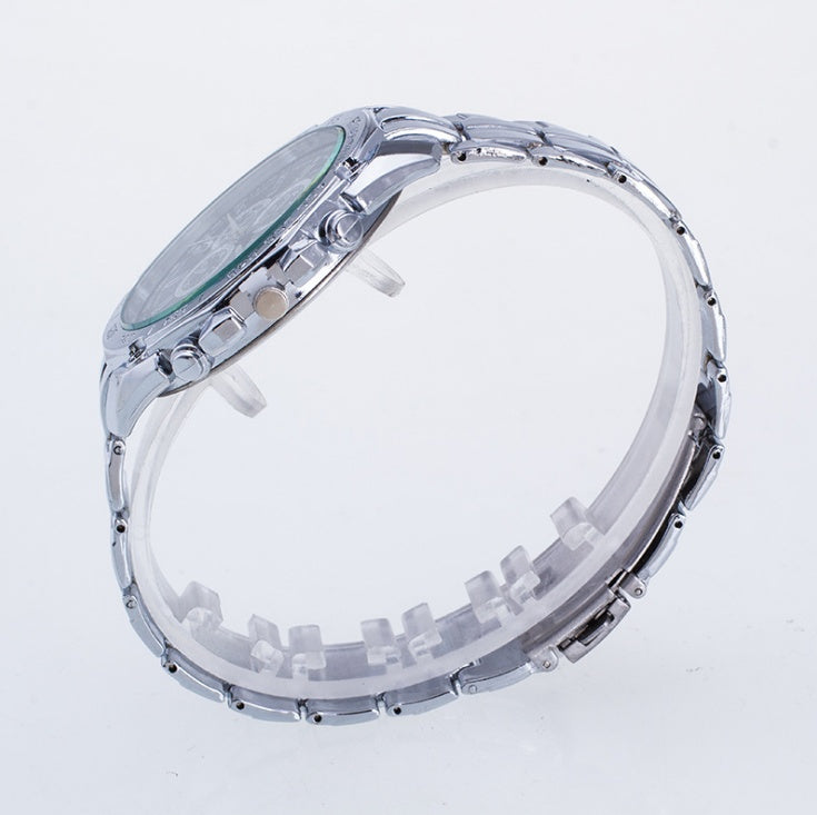 Silver Stainless Steel Men's Wristwatch