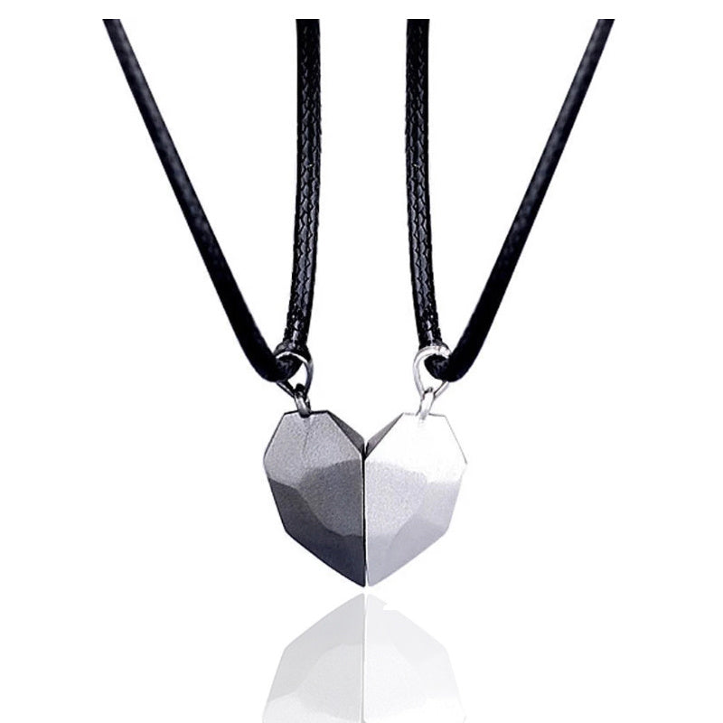 Creative Magnetic Wishing Stone Couple's Necklace