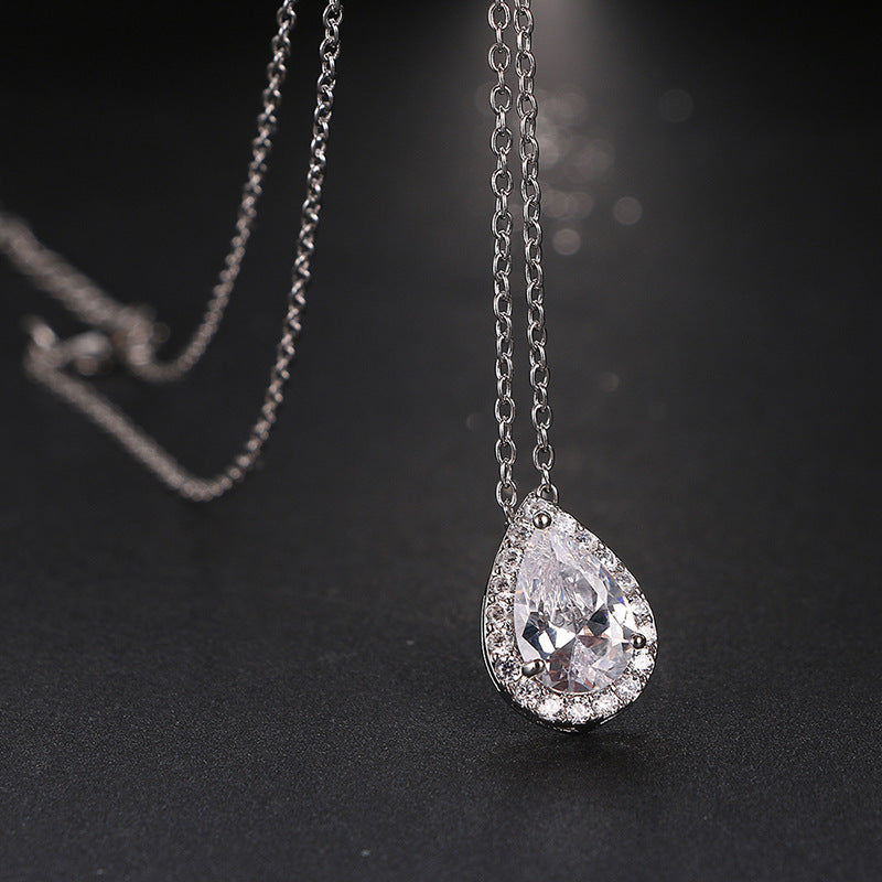 Water Drop Gemstone Jewelry Set