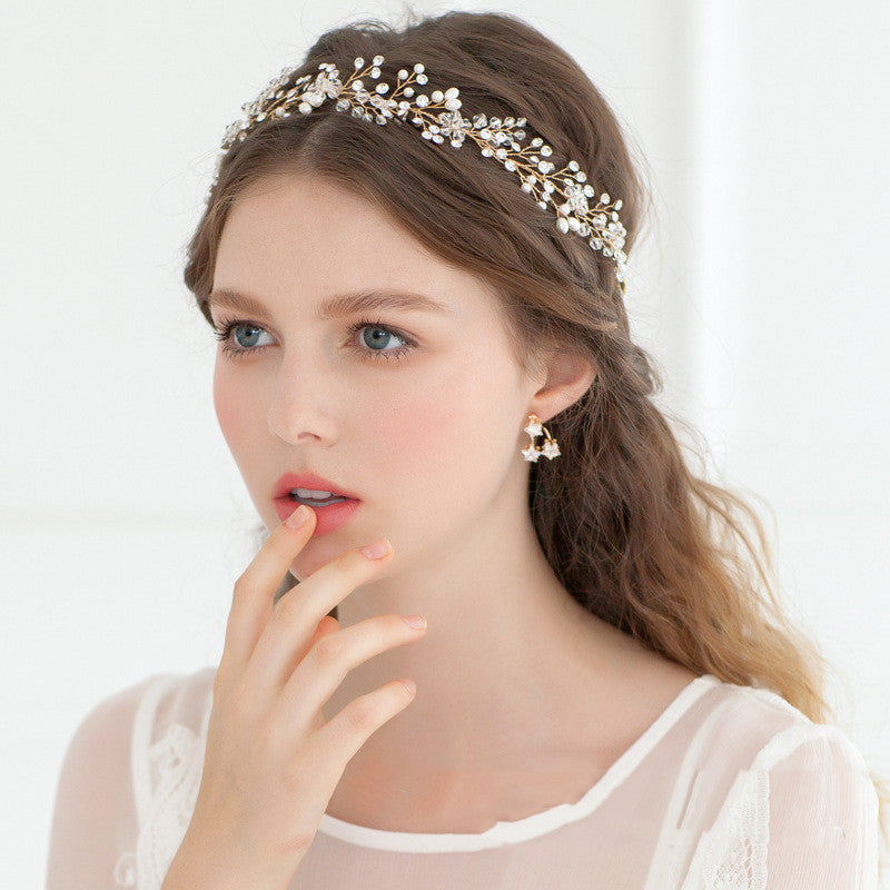 Pearl and Crystal Wedding Headwear