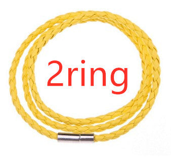 Personalized Braided Leather Name Bracelet for Men