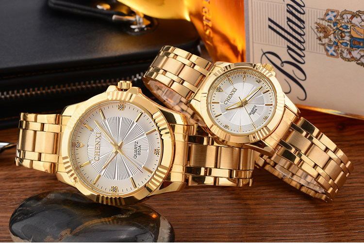 Luxury Gold Stainless Steel Dress Watch