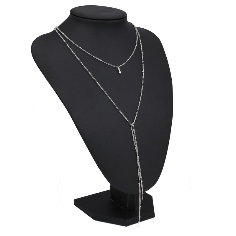 Simple Retro Clavicle Necklace - Multi-Layer Geometric Design