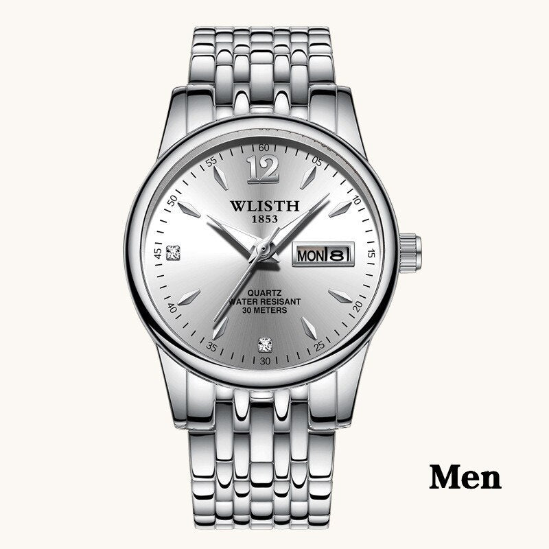 WLISTH Rose Gold Stainless Steel Women's Dress Watch