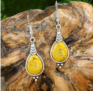 Retro Ethnic Style Necklace and Earrings Set