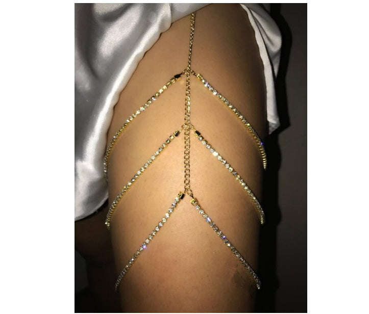 Multi-Layered Leg Chain Body Jewelry