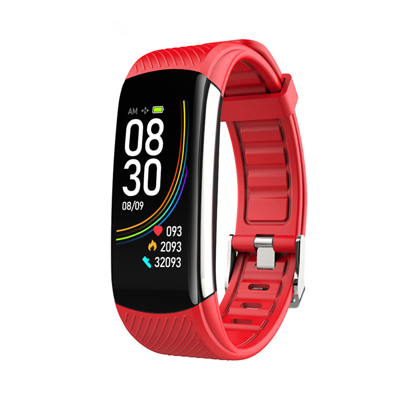 Black Multifunctional Smart Watch: Waterproof & Temperature Sensing