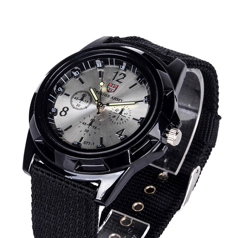 Military-Inspired Men's Sport Quartz Watch