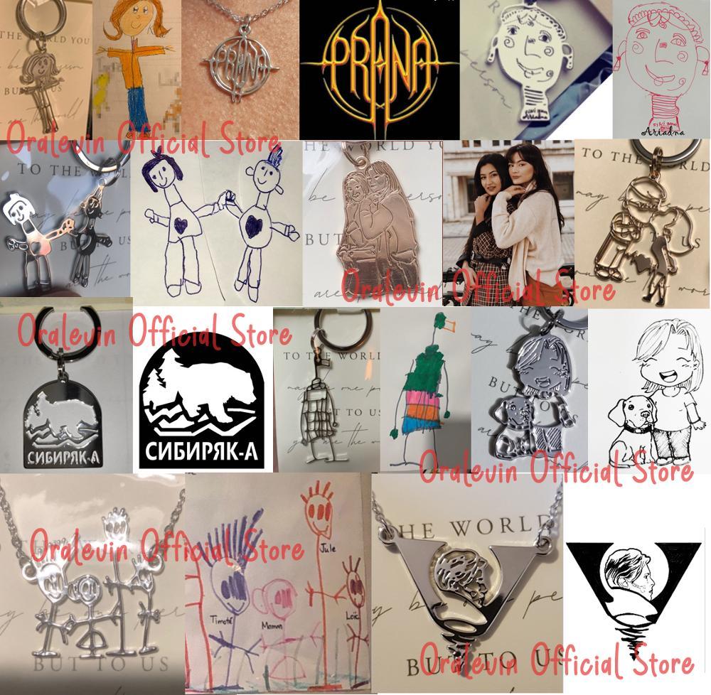 Custom Kids Artwork Necklace