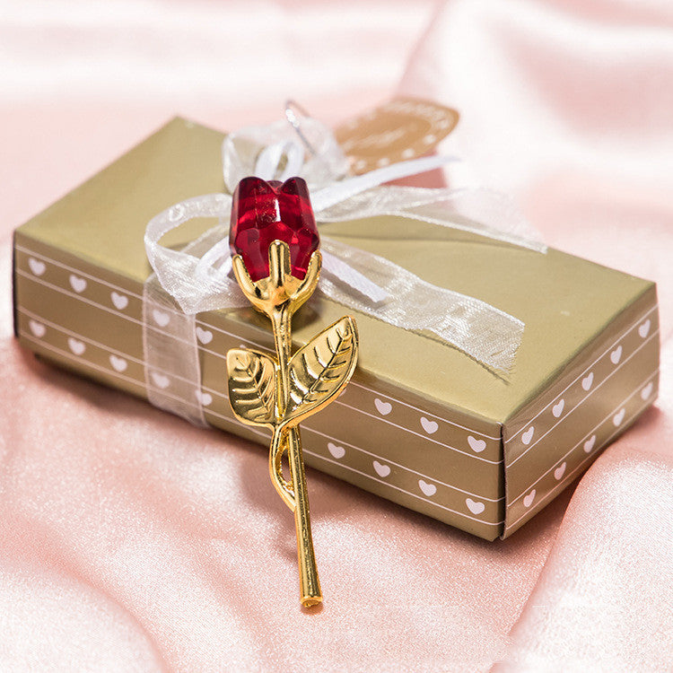 Crystal Metal Rose Valentine's Day Gift
