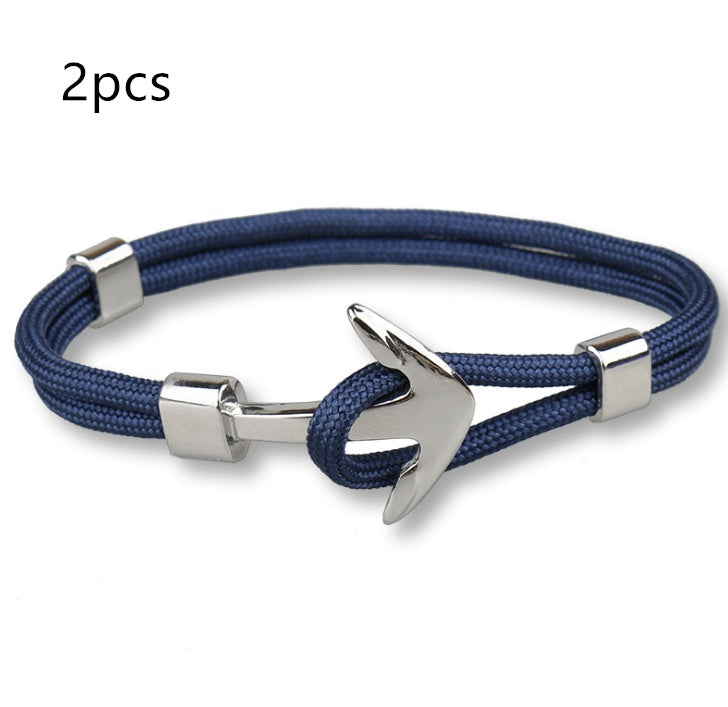 Nautical Anchor Braided Bracelet