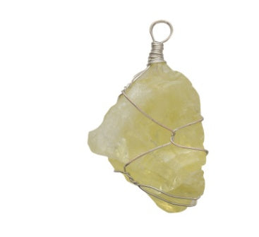 Natural Irregular Crystal Rough Necklace - Unique Stone Pendant