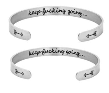 Inspirational Stainless Steel Cuff Bracelet