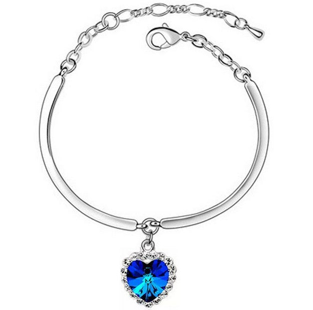 "Heart of the Sea" Crystal Pendant Necklace