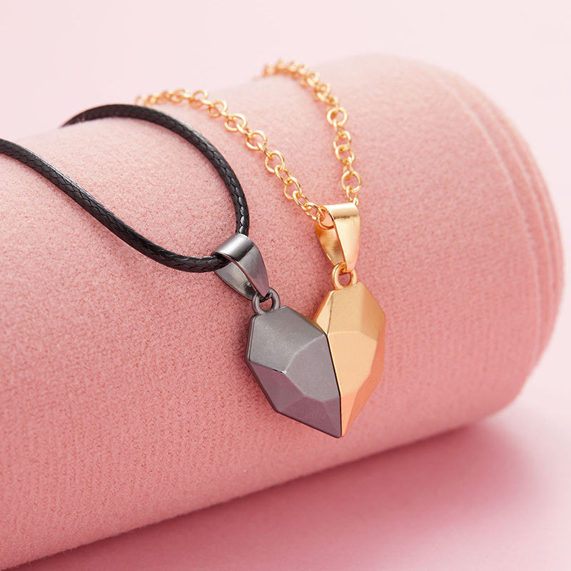 Creative Magnetic Wishing Stone Couple's Necklace