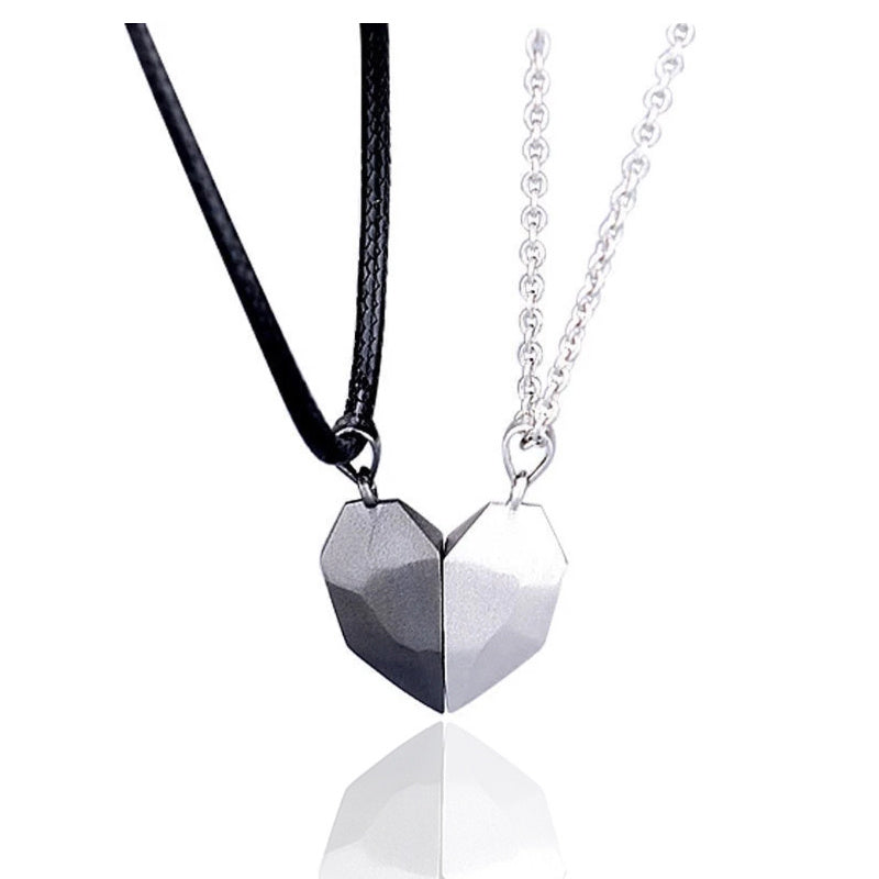 Creative Magnetic Wishing Stone Couple's Necklace