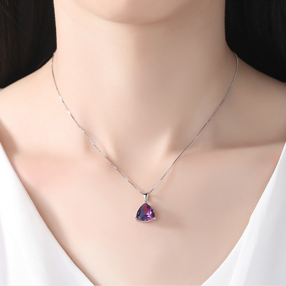 Elegant 925 Sterling Silver Pendant Necklace
