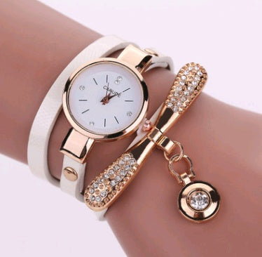 Fashionable Thin Belt Quartz Watch for Women