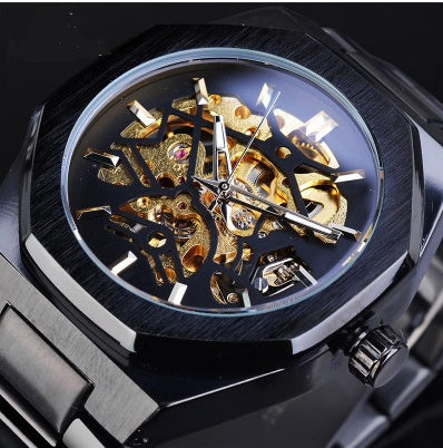 Men's Skeleton Automatic Self-Wind Watch