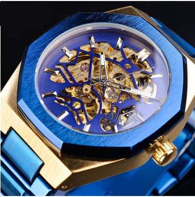 Men's Skeleton Automatic Self-Wind Watch