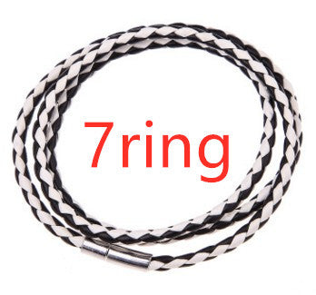 Personalized Braided Leather Name Bracelet for Men