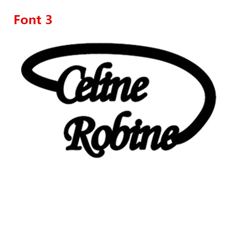 Custom Engraved Double Name Ring
