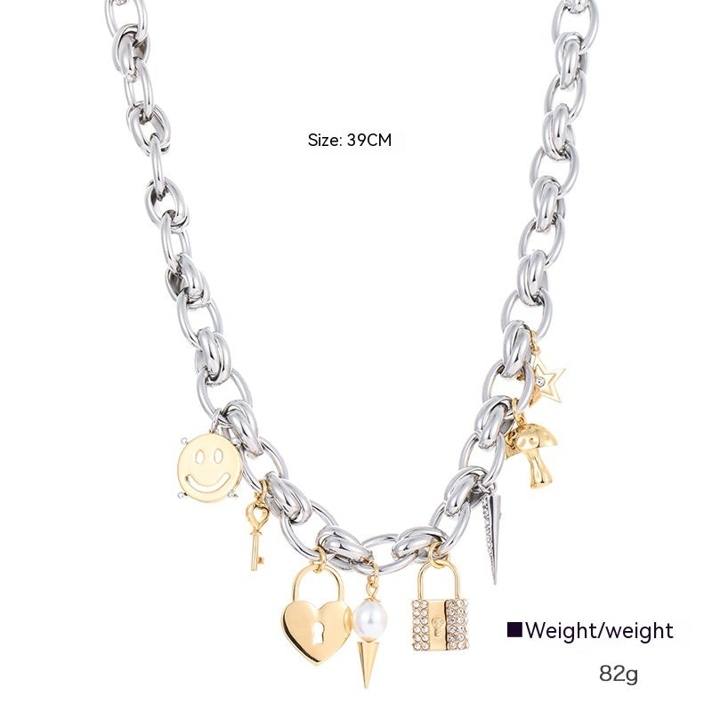Exquisite Punk Theme Pendant Necklace