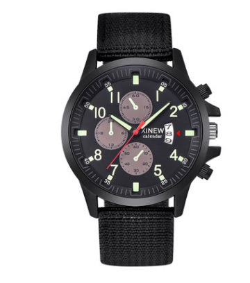 Men's Rugged Nylon Strap Military Sport Watch
