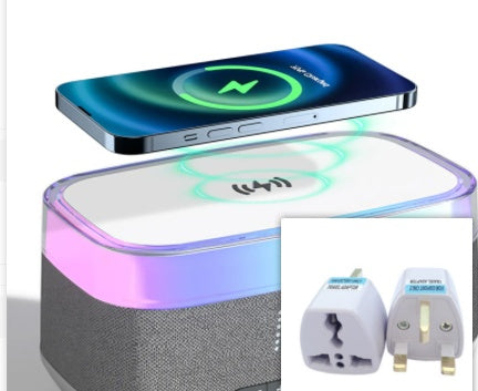 Intelligent Multifunctional Alarm Clock with Bluetooth Speaker & Wireless Charger