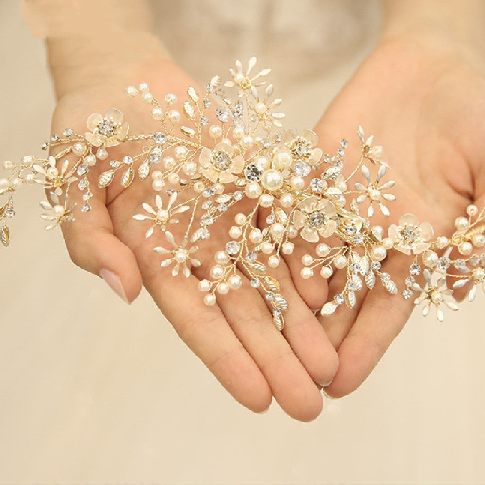 Handmade Pearl Bridal Side Clip