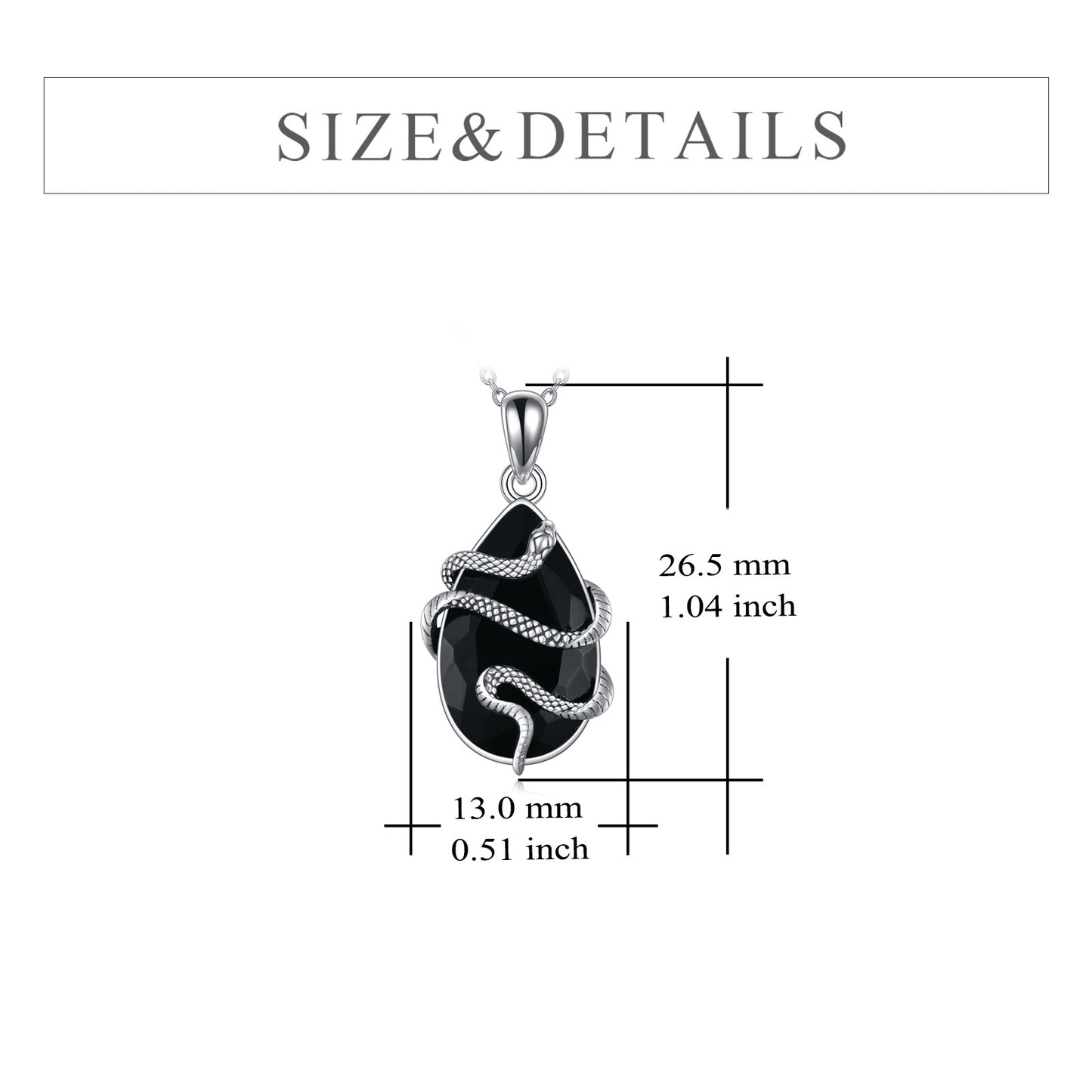 Protective Serpent Crystal Pendant Necklace