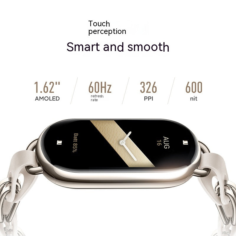 Sports Health Smart Watch: AMOLED Display & Waterproof
