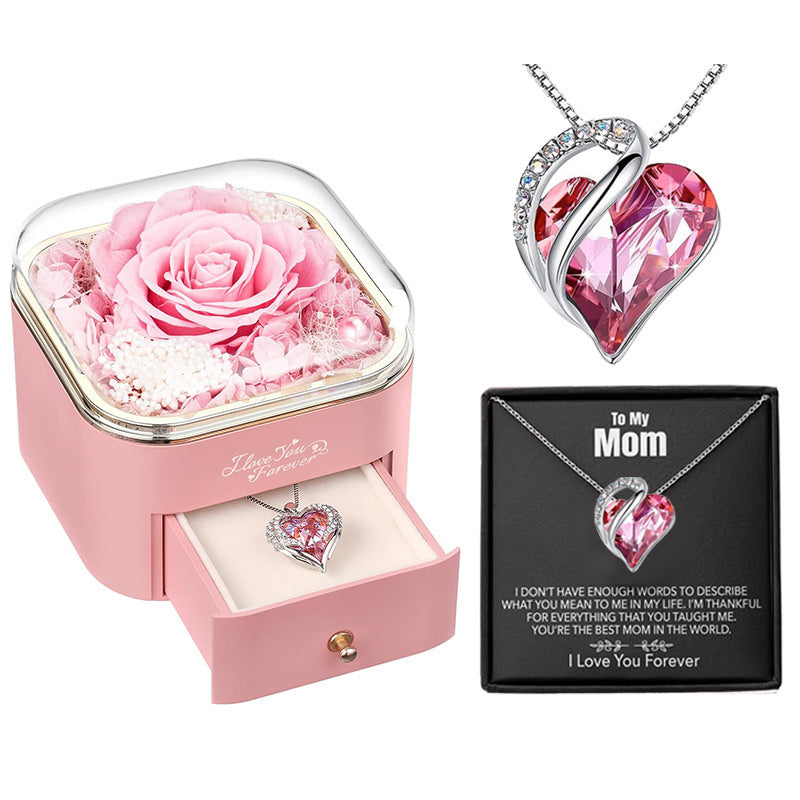 Preserved Rose Drawer Jewelry Gift Box