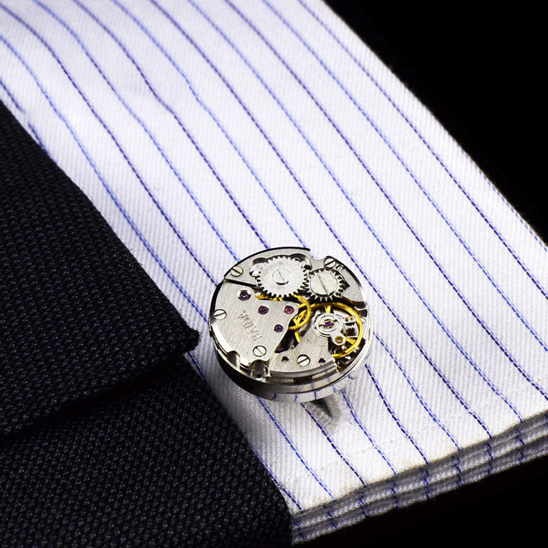 Mechanical Movement Copper Cufflinks