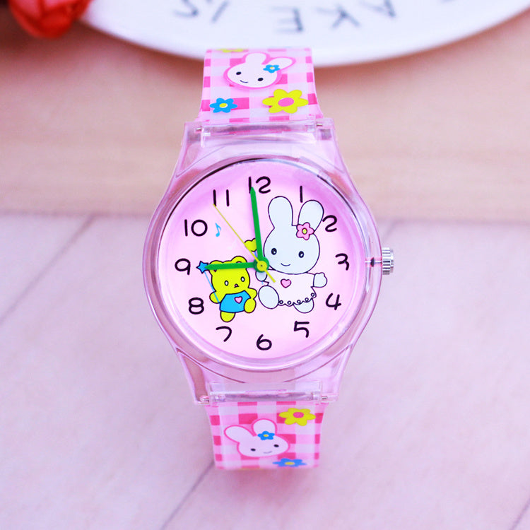 Kids' Transparent Jelly Waterproof Watch