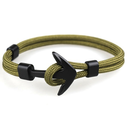 Nautical Anchor Braided Bracelet