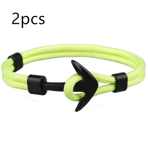 Nautical Anchor Braided Bracelet
