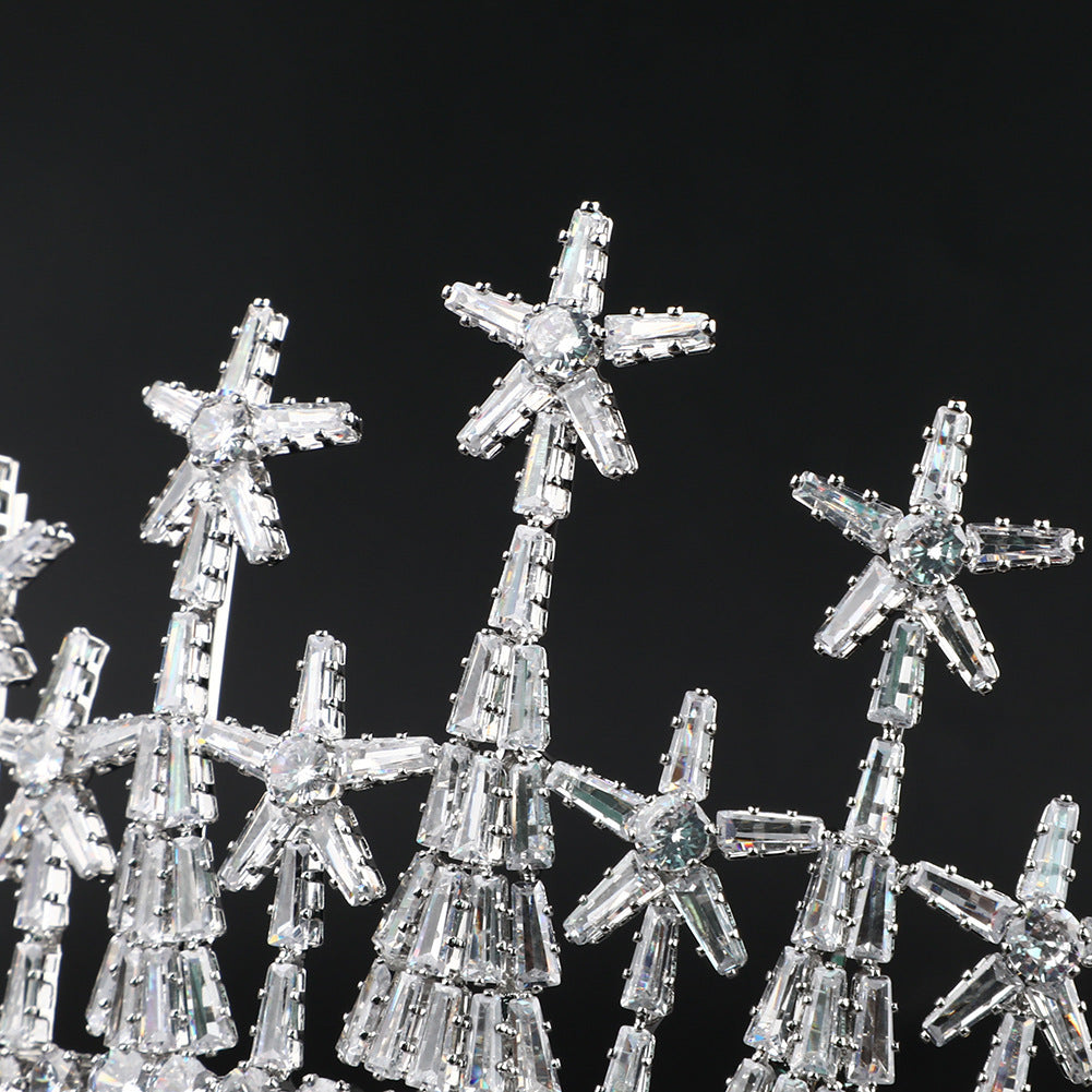 Radiant Zircon Bridal Crown