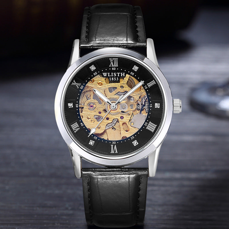 Business Men's Automatic Mechanical Stainless Steel Watch