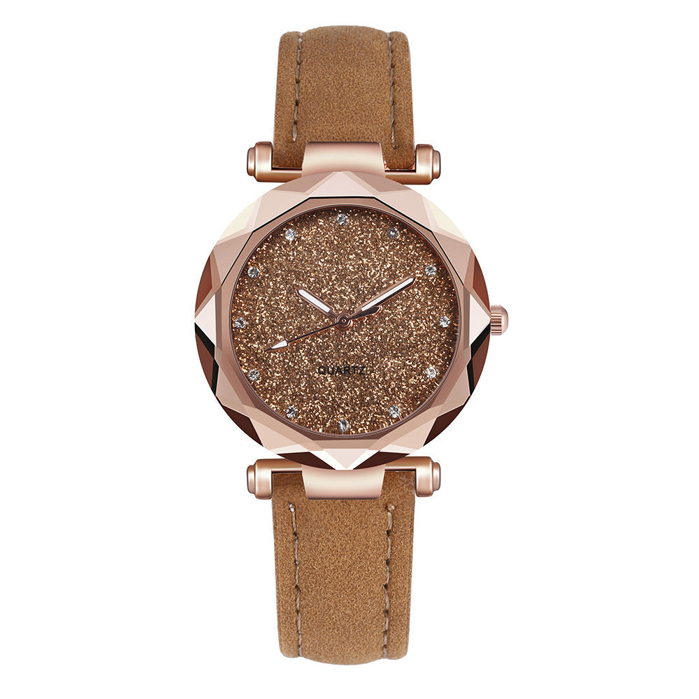 Elegant Starry Sky Dial Watch