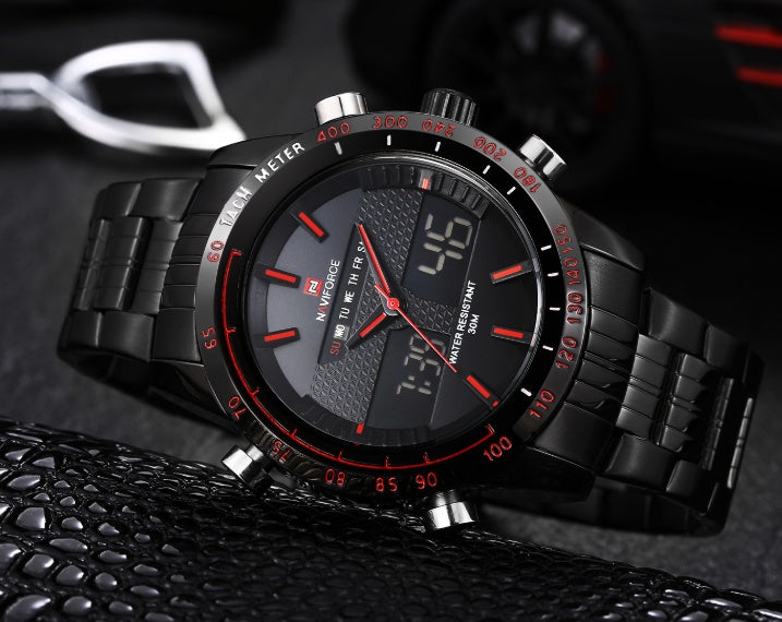 Kairos: Naviforce Men's Dual Movement Sport Watch