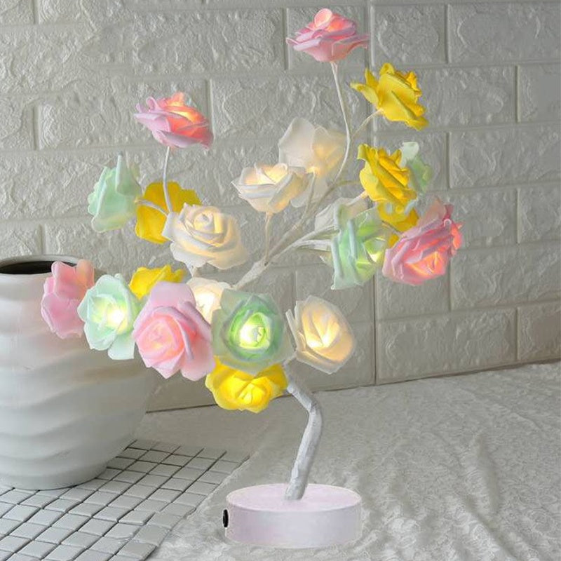 Rose Flower Bonsai Tree Lamp