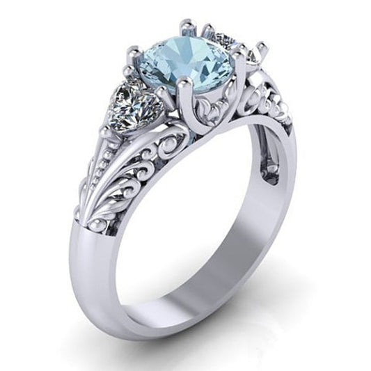 Sapphire Creative Engagement Ring