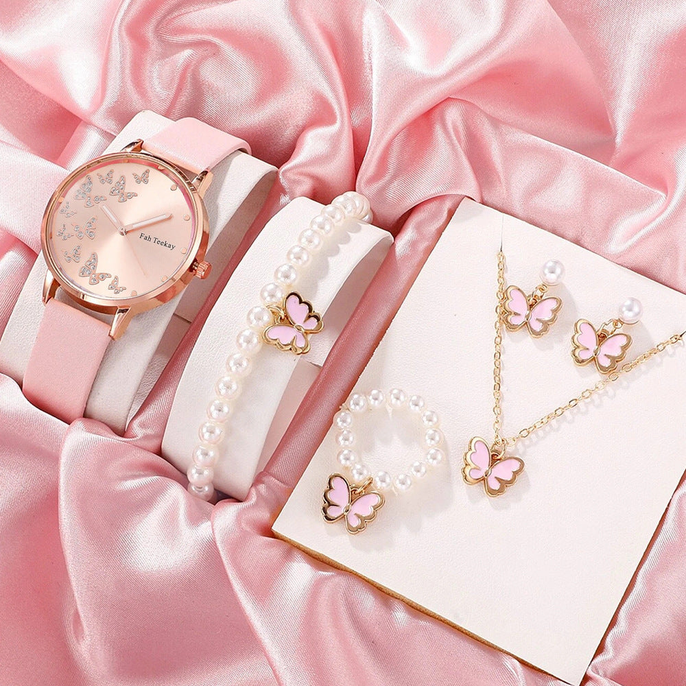Charming Women's Fashion Watch & Jewelry Set