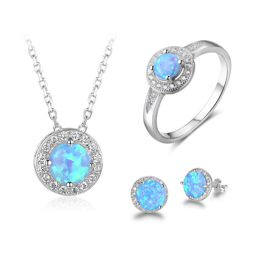 925 Silver Gemstone Jewelry Set