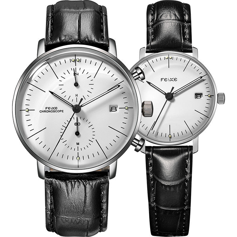 Refined Minimalist Waterproof Couple Watch