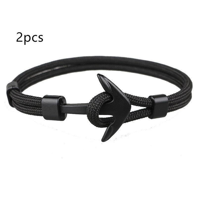 Nautical Anchor Braided Bracelet